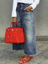 Denim Wide Leg Pants