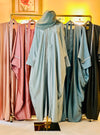 Sage Glitter Abaya