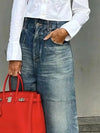 Denim Wide Leg Pants